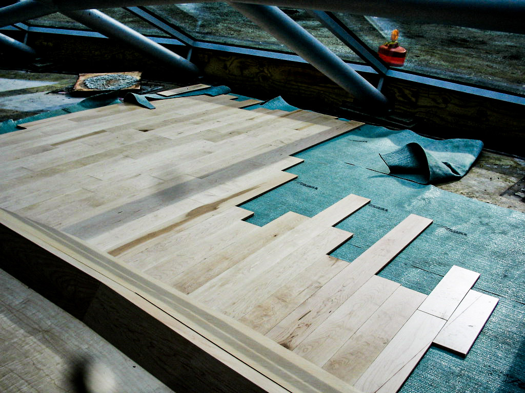 Before laying the plank flooring, make sure to properly secure it.